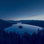 Lake in the night